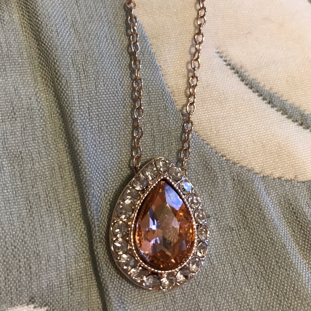 Rose Gold Monet Necklace and Earring Set